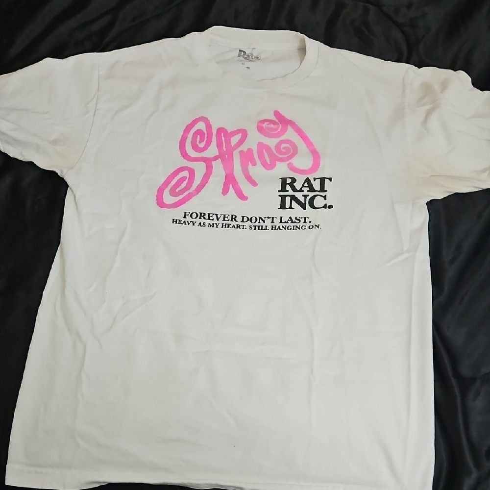Stray Rats Graphic Tee with Pink and Black Print